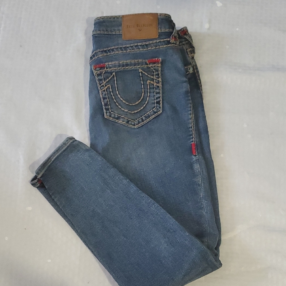 True Religion Halle Blue Skinny Jeans Sz 30 - Picture 14 of 15